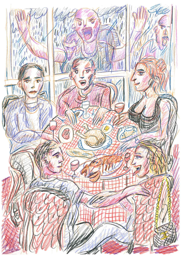 Dale Lewis, Study of Bistro, 2023