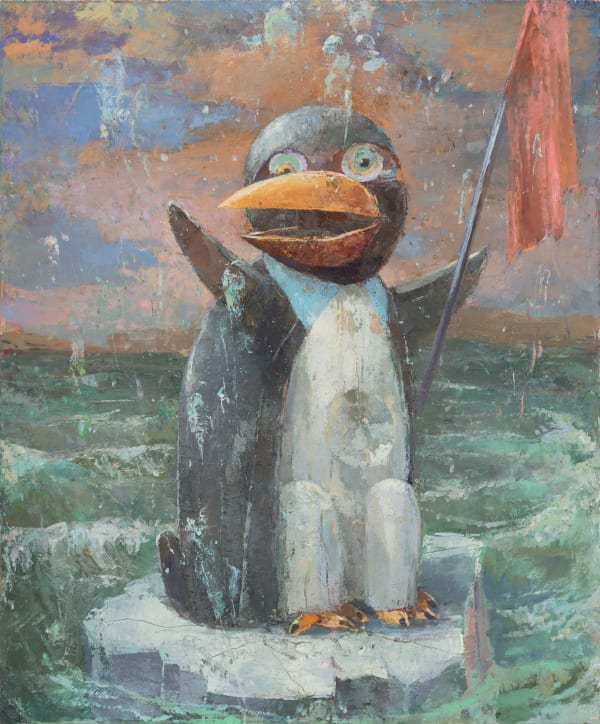 Fritz Bornstück, Rote Fahne (Red Flag), 2023