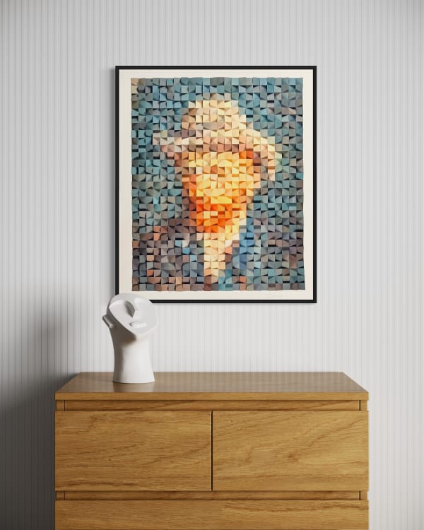 Timur Zagirov, Self Portrait With Grey Felt Hat, 2023