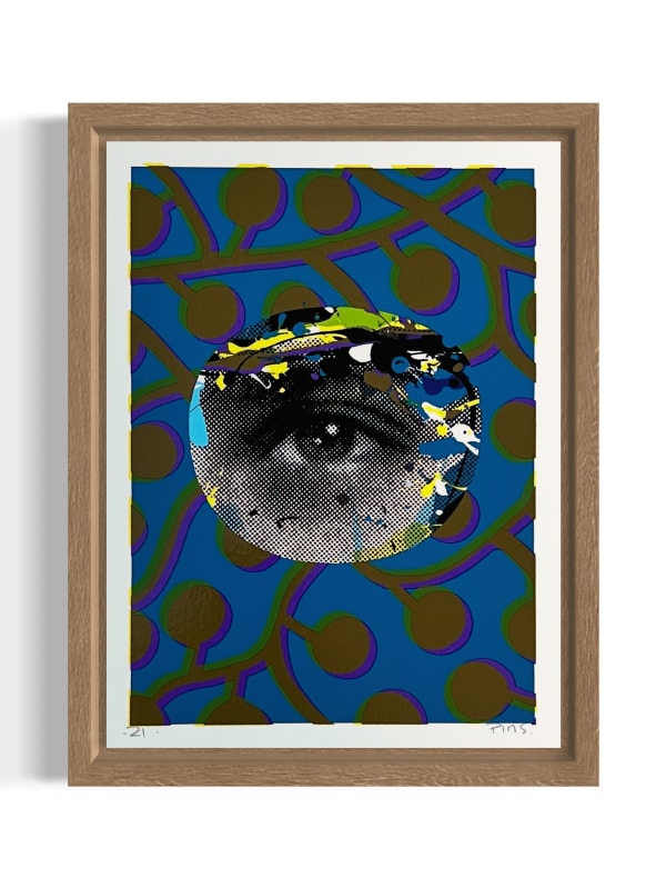 Paul Insect, Personal Effects Print (Brown / Blue), 2021