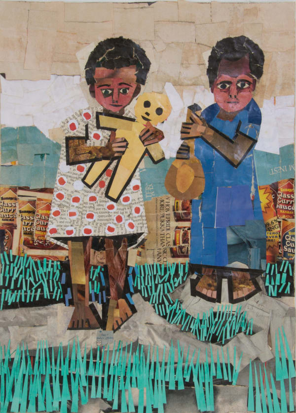 Rosemary Karuga, Children Playing, 1996