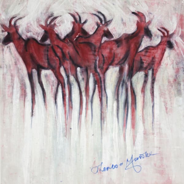 Theresa Musoke, Small Red Antelopes, 1970s