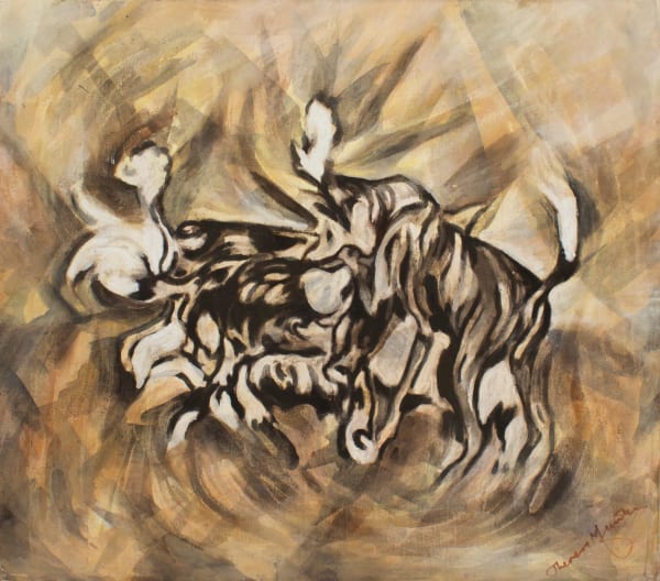 Theresa Musoke, Wild Dogs with a Kill, 2005