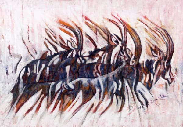 Theresa Musoke, Antelope (Herd), 2021