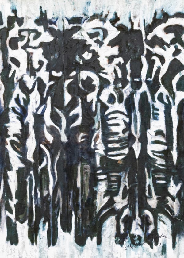 Theresa Musoke, Giraffes Drinking, circa 2020s