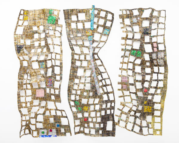 Dickens Otieno, Skyscrapers (triptych), 2020