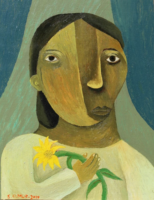 Salah Elmur, The Yellow Flower , 2019