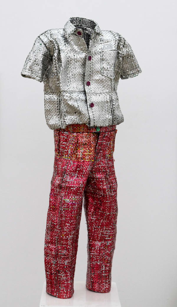 Dickens Otieno, School Uniform (Silver shirt, red trousers), 2022