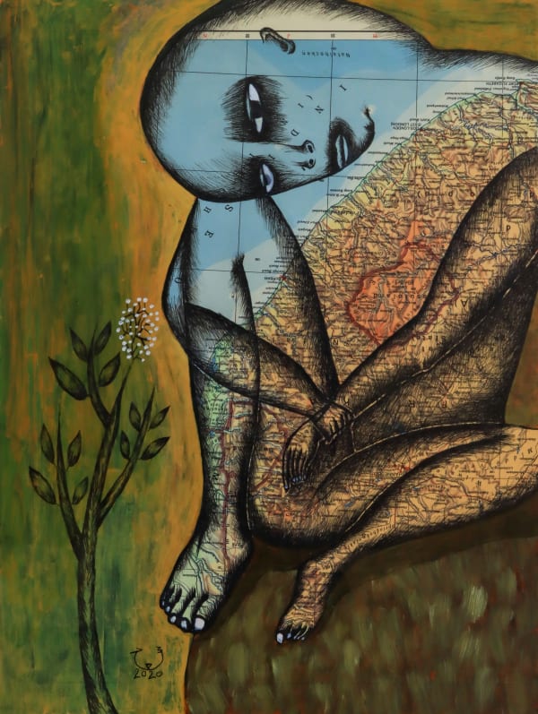 Souad Abdelrassoul, Faces (VII), 2020