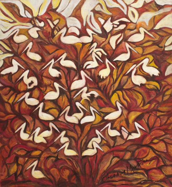 Theresa Musoke, Egrets, 1975-7