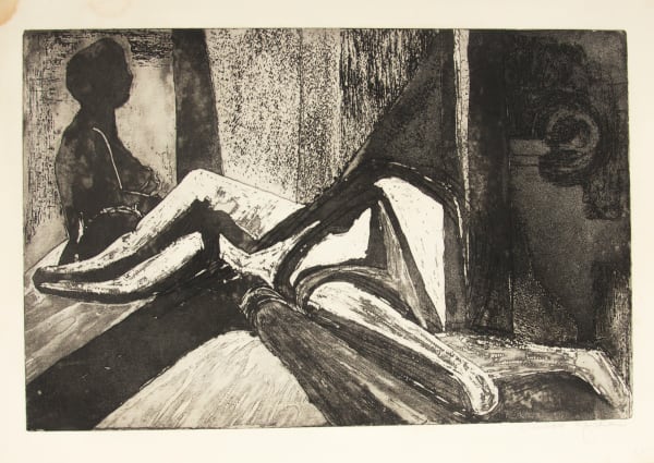 Theresa Musoke, Untitled (Woman reclining), 1969