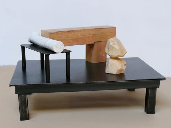 Roland Cognet, White and wood, 2007