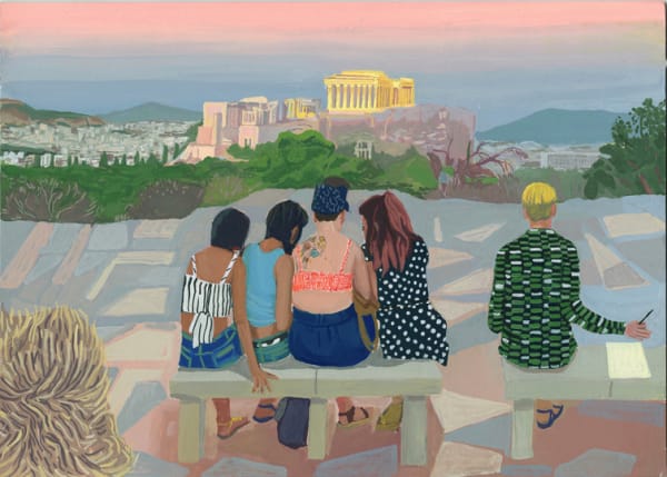 MC Mitout, Les plus belles heures, Sur les pas de Sophocle, Fin du jour à l’Acropole, Athènes, 2018