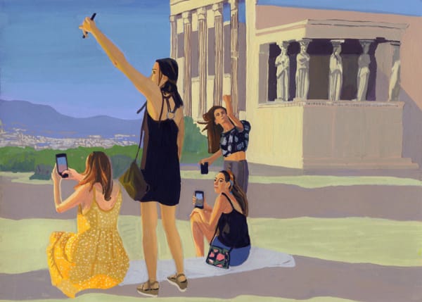 MC Mitout, Les plus belles heures, Sur les pas de Sophocle, Selfie à l’Érechthéion, Athènes, 2018