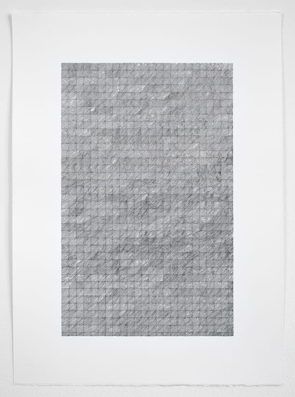 Anna Mossman, Small Diagonal Lines 14, 2017