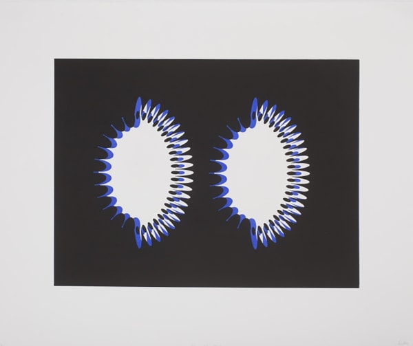 Jane Harris, Edges on Edge - Blue, 2014