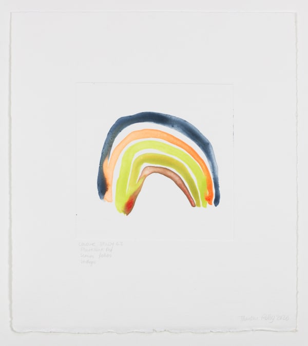 Tamsin Relly, Colour Study 6.2 (Fluorescent Red, Lemon Yellow, Indigo), 2020