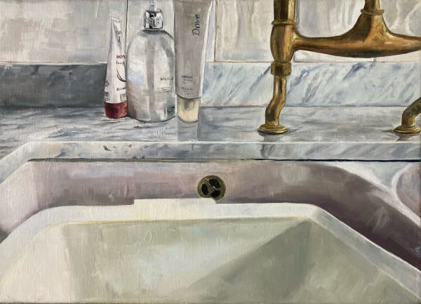 Katherine Perrins, Still Life with Tap and Handsoap, 2021