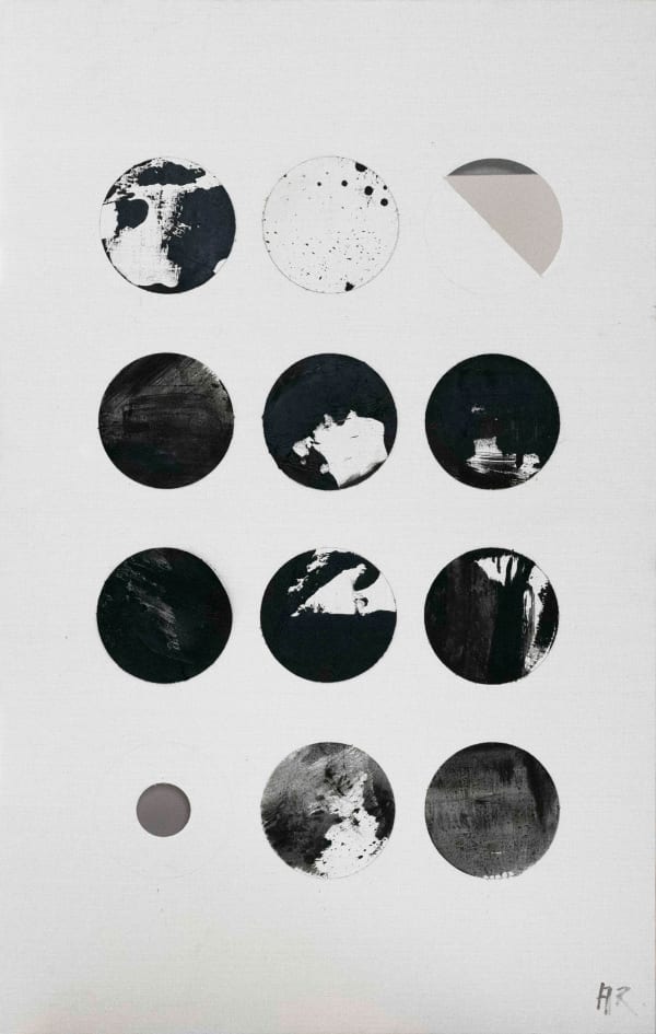 黄锐, Moonwatching in the Stone Courtyard- Top 10 Japanese Karesansui-1, 2020