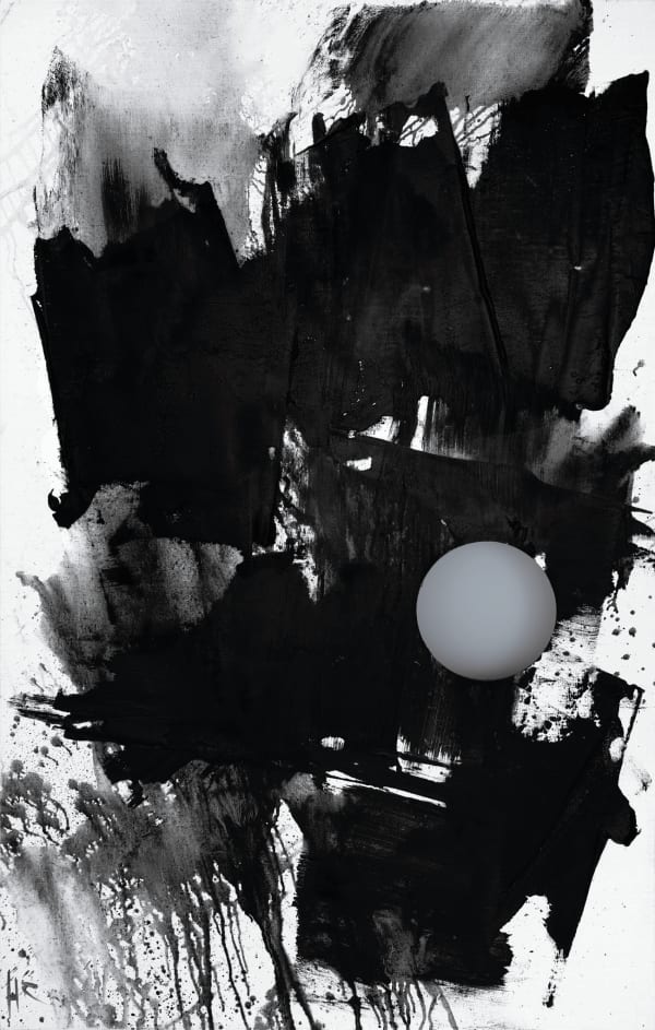 黄锐, Moonwatching in the Stone Courtyard- Top 10 Japanese Karesansui-3（Saihō-ji）, 2020