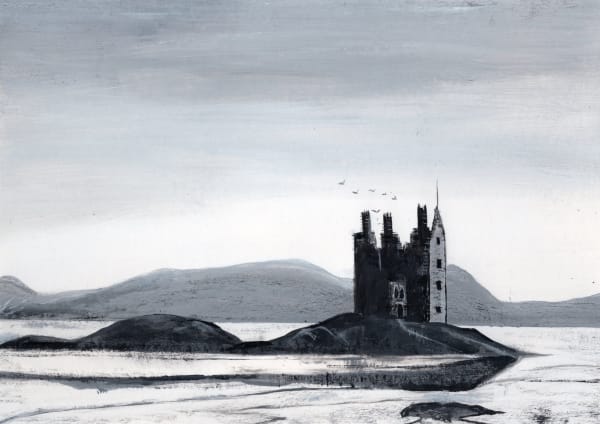 Christopher Gee, Castle on a loch, 2023