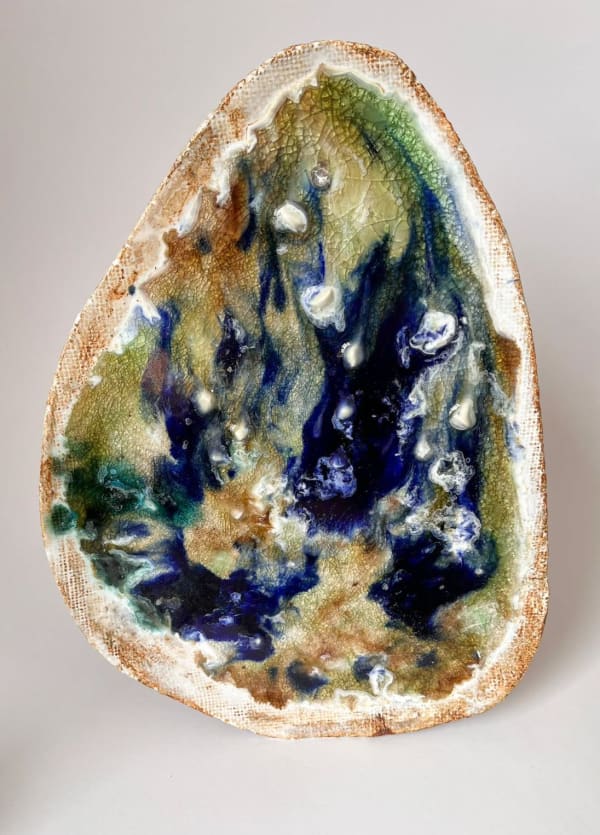 ARD, Rockshaped seaglass plate, 2025