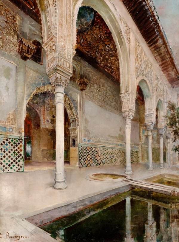 GEORGES-ANTOINE ROCHEGROSSE, The Palace Courtyard