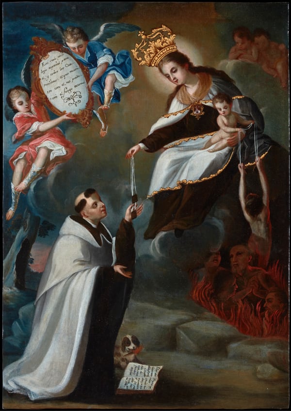 CIRCLE OF JUAN RODRÍGUEZ JUÁREZ, The Vision of Saint Simon Stock
