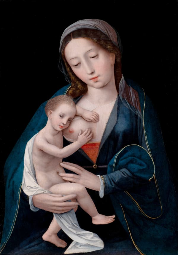 MASTER OF THE FEMALE HALF-LENGTHS, Virgin and Child