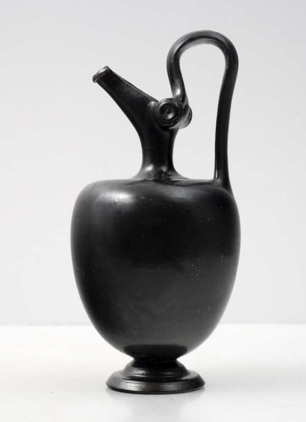 Black-glazed Oinochoe, Attic, Greek, ca. 450 B.C.