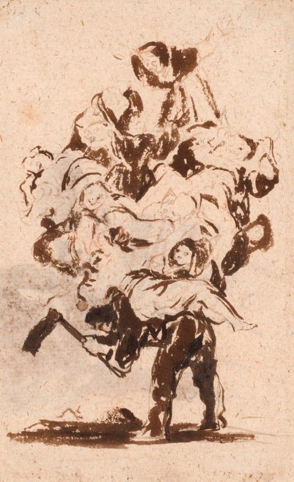 FRANCISCO DE GOYA Y LUCIENTES, Pobre Trabajador (r.) / La Celestina (v.)