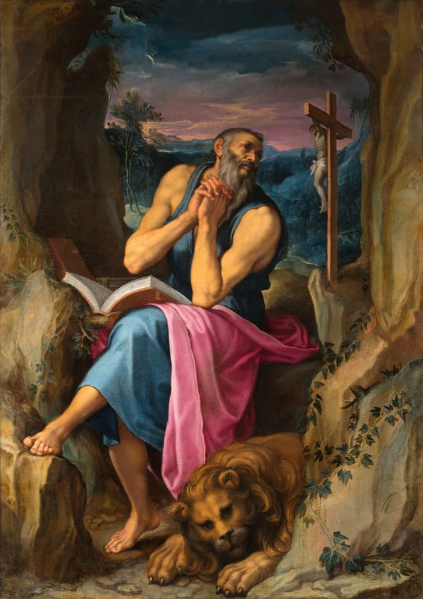 GIROLAMO MUZIANO, Saint Jerome in the Wilderness, c. 1572 – 74