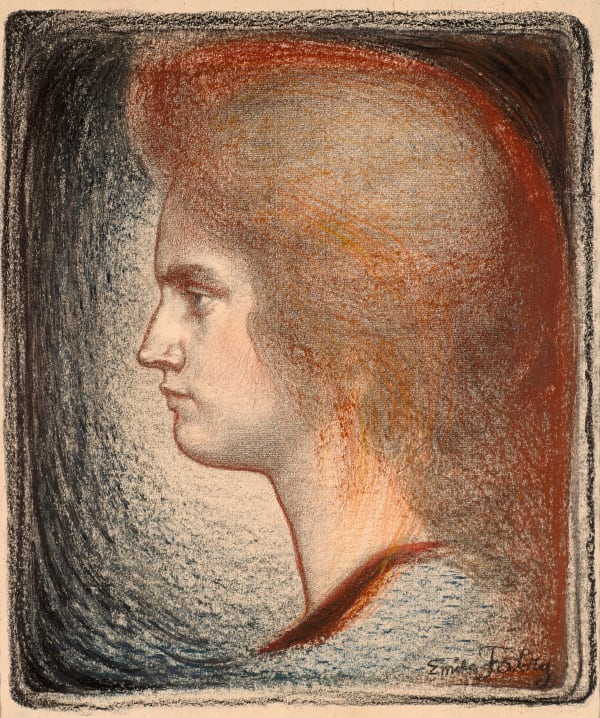 EMILE FABRY Portrait of his daughter Suzanne Fabry