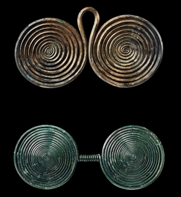 Two Spectacle Fibulae, Bronze Age, second millennium B.C.
