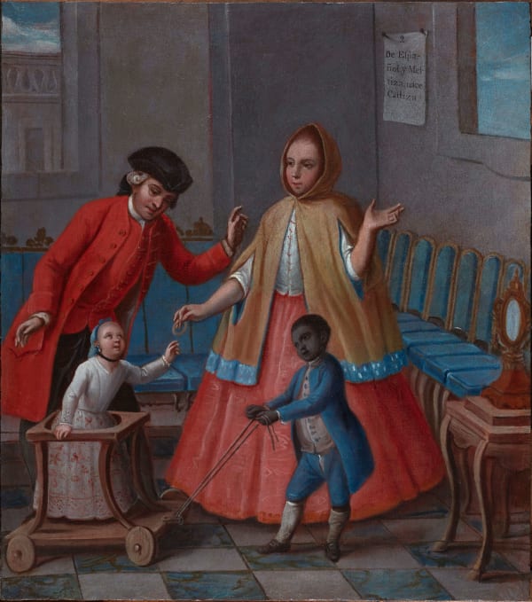 BUENAVENTURA JOSÉ GUIOL, De Español y Mestiza nace Castiza (Fruit of Spanish male and Mestiza, Castiza), 1777