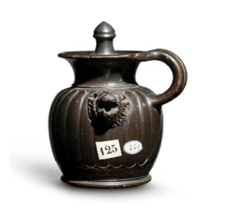 Black-glazed Lidded Jug, Attic Greek, mid-4th century B.C.