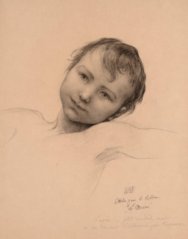 VIRGINIE DEMONT-BRETON Study of a Young Boy, preparatory for “Le Messie / The Messiah”