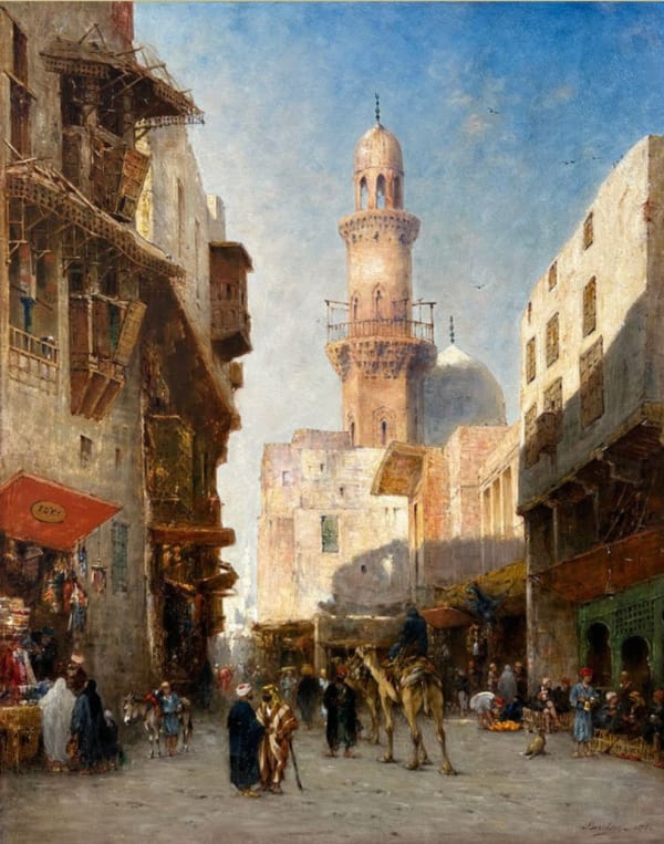 NARCISSE BERCHÈRE, Mosquée du Sultan Baybars II au Caire, 1878