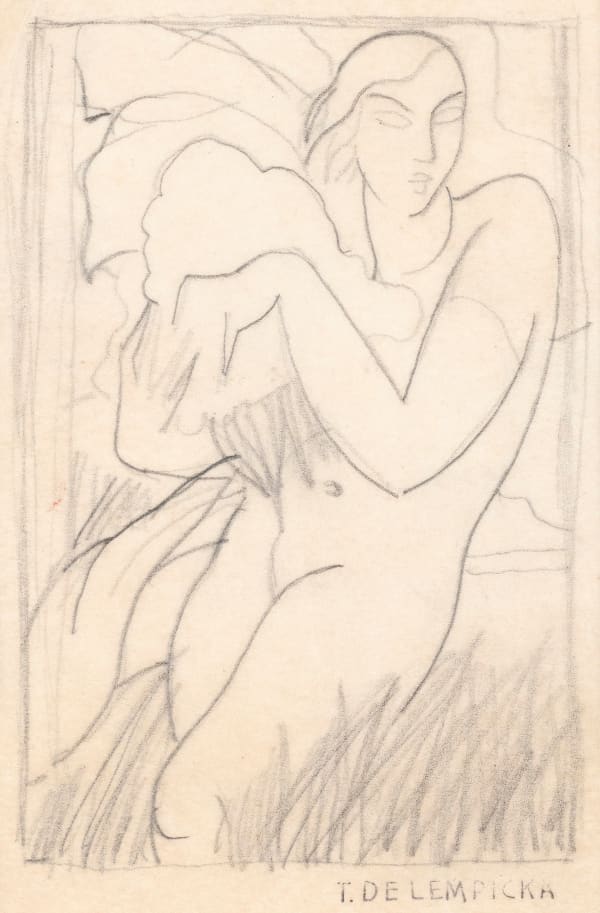 TAMARA DE LEMPICKA, Study for the portrait of Ira Perrot, 1931