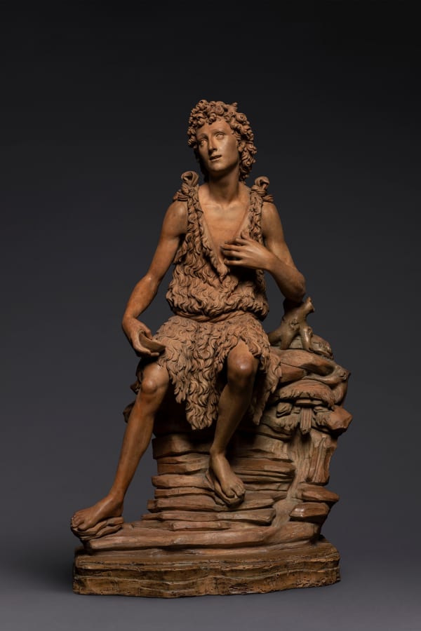 BENEDETTO DI BARTOLOMEO GRAZZINI, CALLED BENEDETTO DA ROVEZZANO, Saint John the Baptist in the Desert, c. 1510