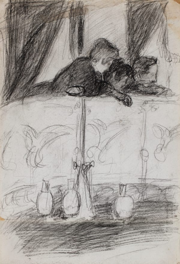 PABLO GARGALLO, Sketch: the gods (‘le paradis’), Barcelona, c. 1898