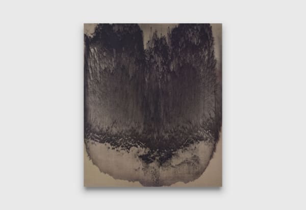 Oliver Wagner Reconstructed Painting 78, 2025 house paint dust on linen 198 x 167.5 cm 78 x 66 in