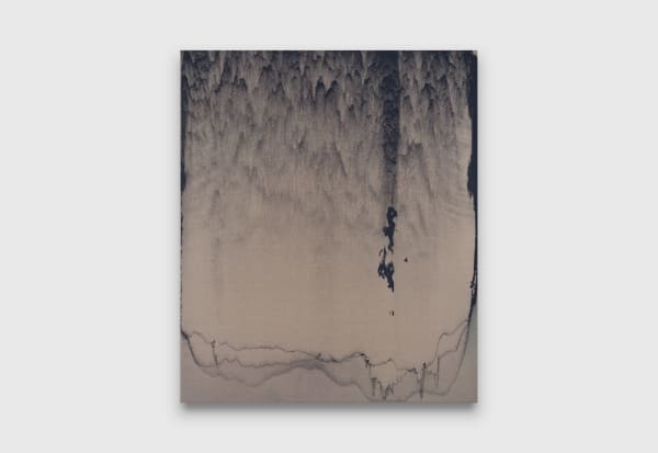 Oliver Wagner Reconstructed Painting 80, 2025 house paint dust on linen 198 x 167.5 cm 78 x 66 in