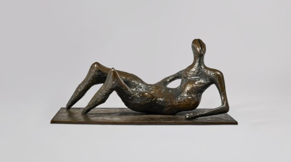 Henry Moore Reclining Figure, 1957 Bronze Length: 29 3/4 in, 75.6 cm Conceived in 1957 and cast between 1957 – 1959 by the Art Bronze Foundry, Gaskin’s in an edition of 12 plus 1 AC