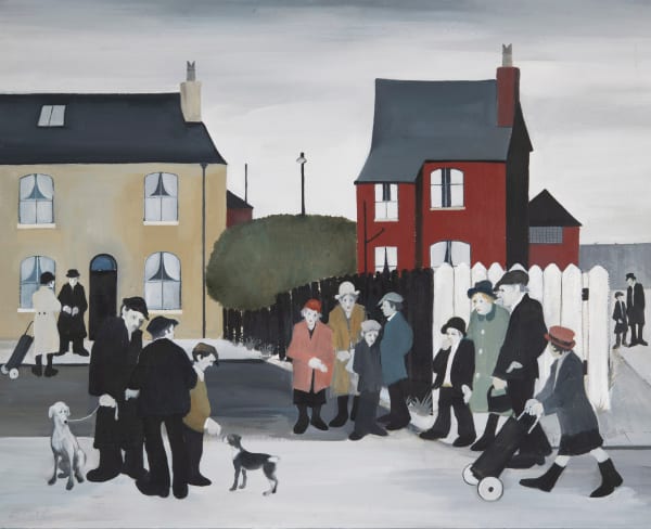 Eric Tucker Leigh, Lancs Oil on board 55 x 67 cm Signed 'Eric' lower left On view at Connaught Brown