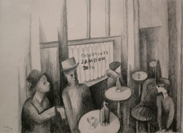 Moise Kisling, Scene de Bistrot, 1916