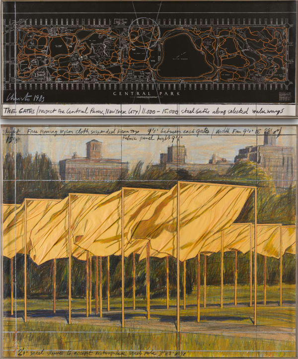 Christo, The Gates (Project for Central Park, New York City), 1983