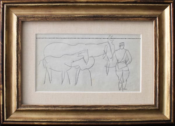 Raoul Dufy, Jument, poulin, deux personnages, Deauville, 1941