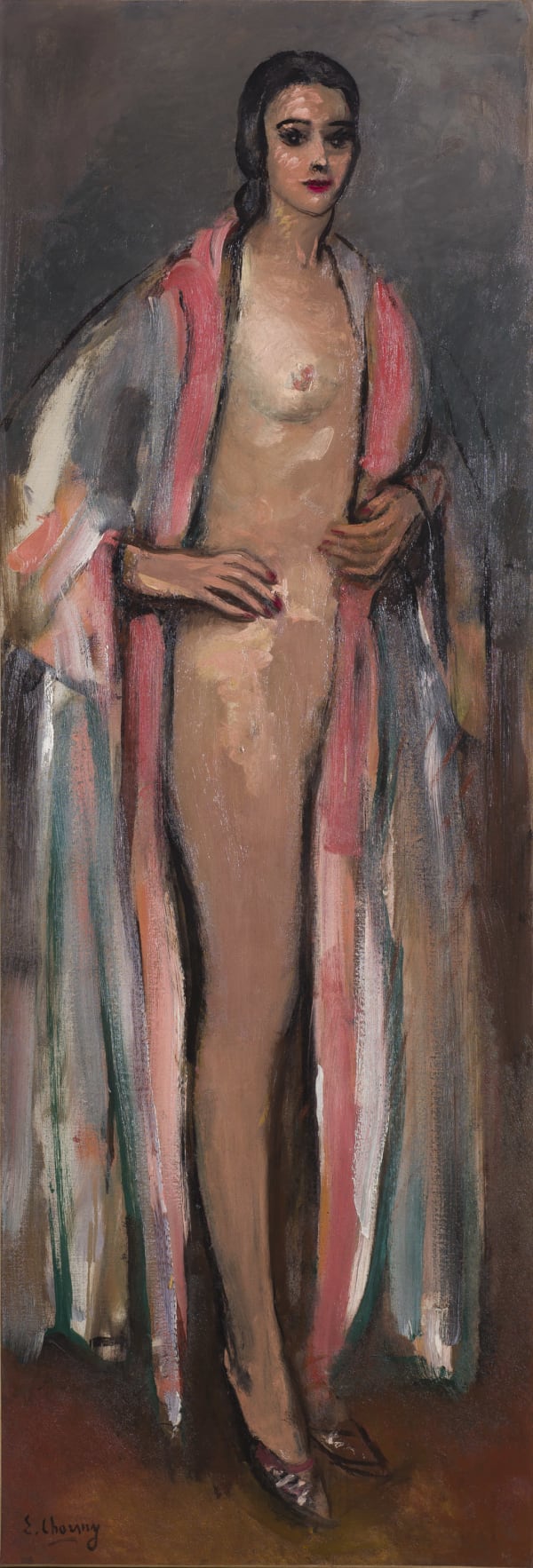 Émilie Charmy Grand nu debout, 1918-20 Oil on canvas 55 15/16 x 19 1/16 in, 142 x 48.5 cm Signed 'E Charmy' lower left