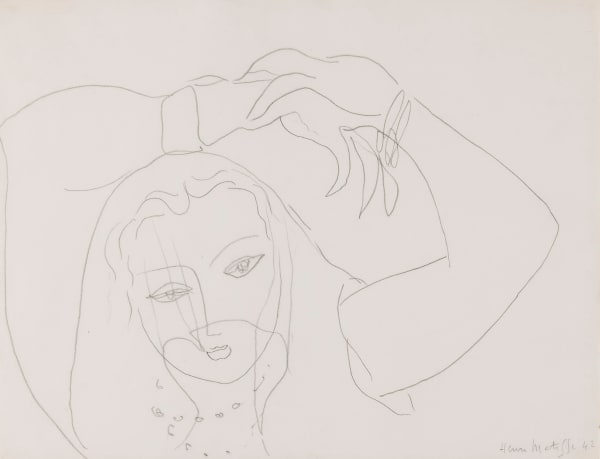 Henri Matisse, Tête de femme avec voile, 1942